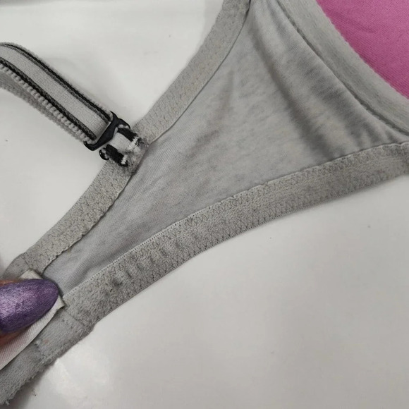 Victorias Secret Where Everywhere Push Up Pigeonnant Bra Gray Size 32DD FLAW - Picture 7 of 7